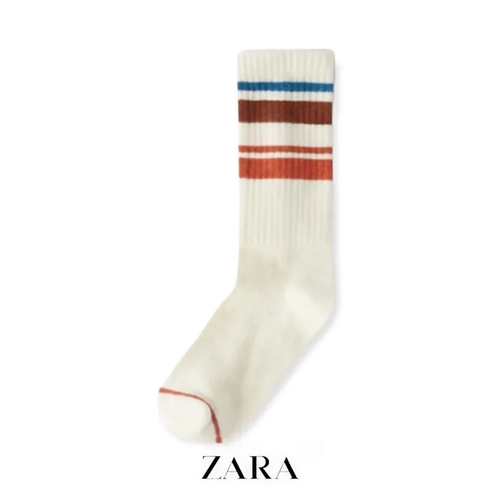 ZARA Kids | Beige | STRIPED RIB SOCKS